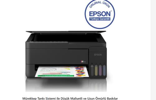 EPSON EcoTank L3350 A4 MÜREKKEP TANKLI KABLOSUZ MFP YAZICI C11CL62413
